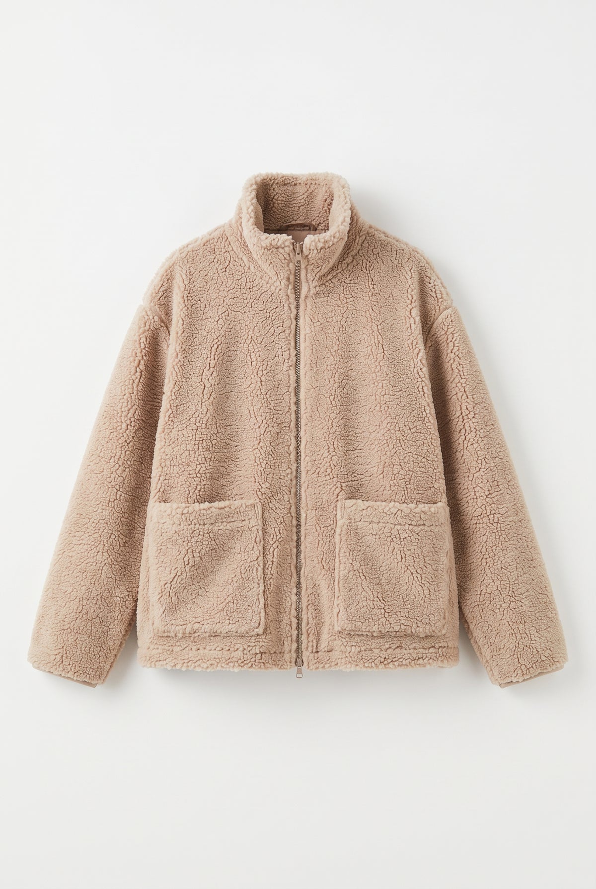 Blouson Cocon à col montant zippé