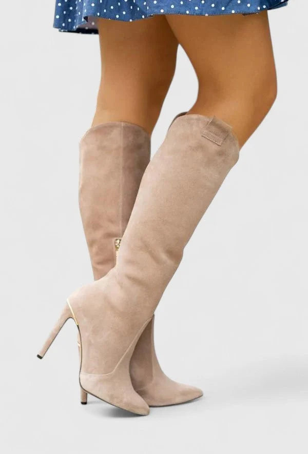 Bottes Clara à découpe supérieure et talon élancé