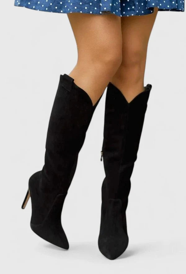 Bottes Clara à découpe supérieure et talon élancé